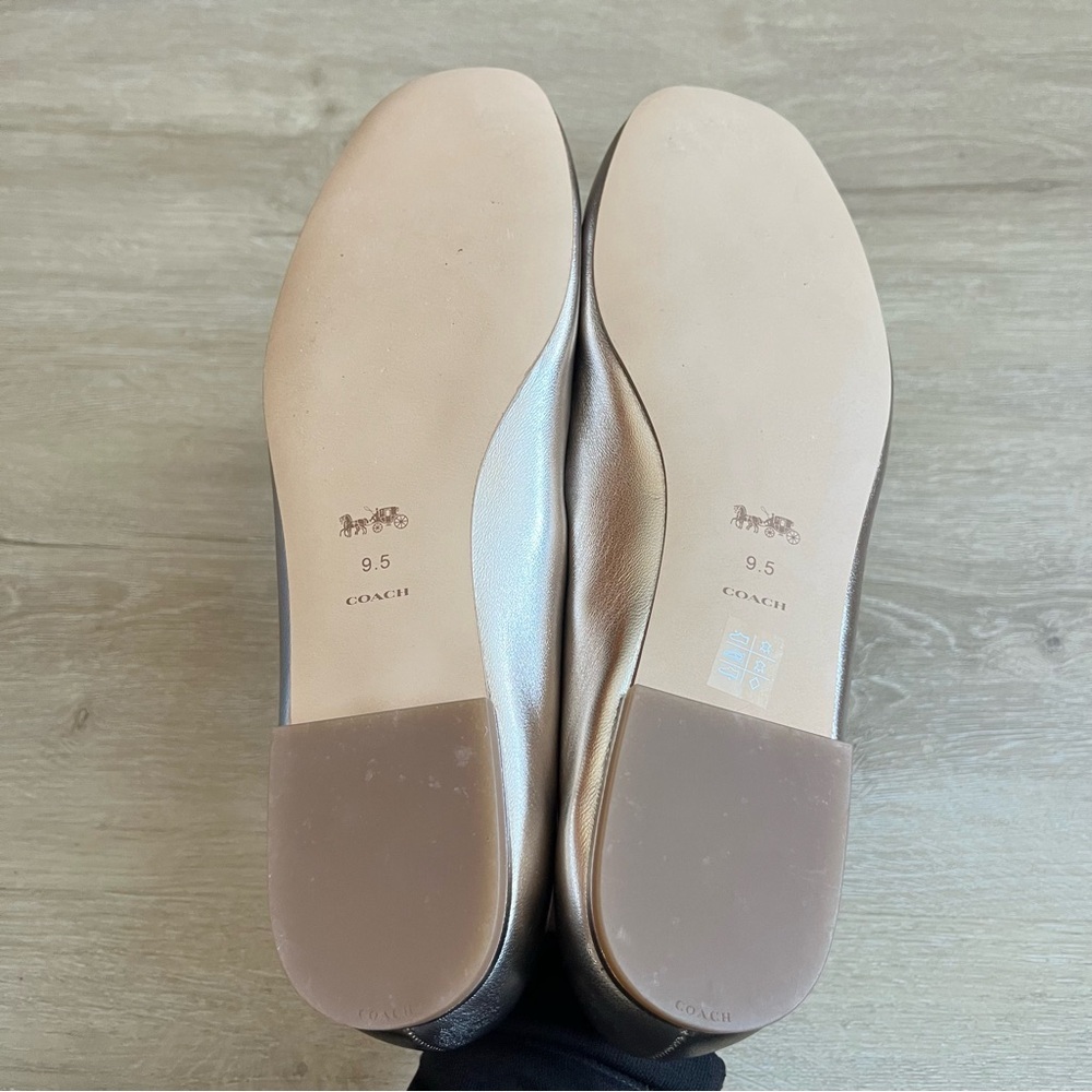 Coach Whitley Mary Jane Ballet Flats Rose Gold SZ 9.5 NWOT - Picture 8 of 8